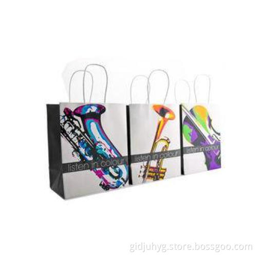 Hot Stamping Paper Packaging Bags, Personalized Paper Hand
